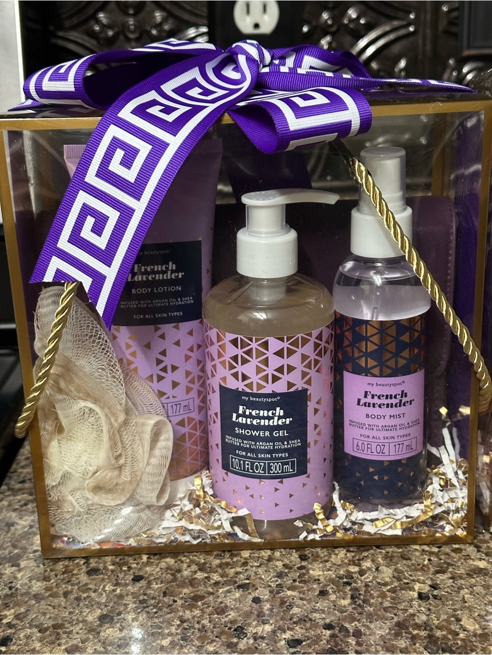 French Lavender Bath & Body Gift Set by - Purple